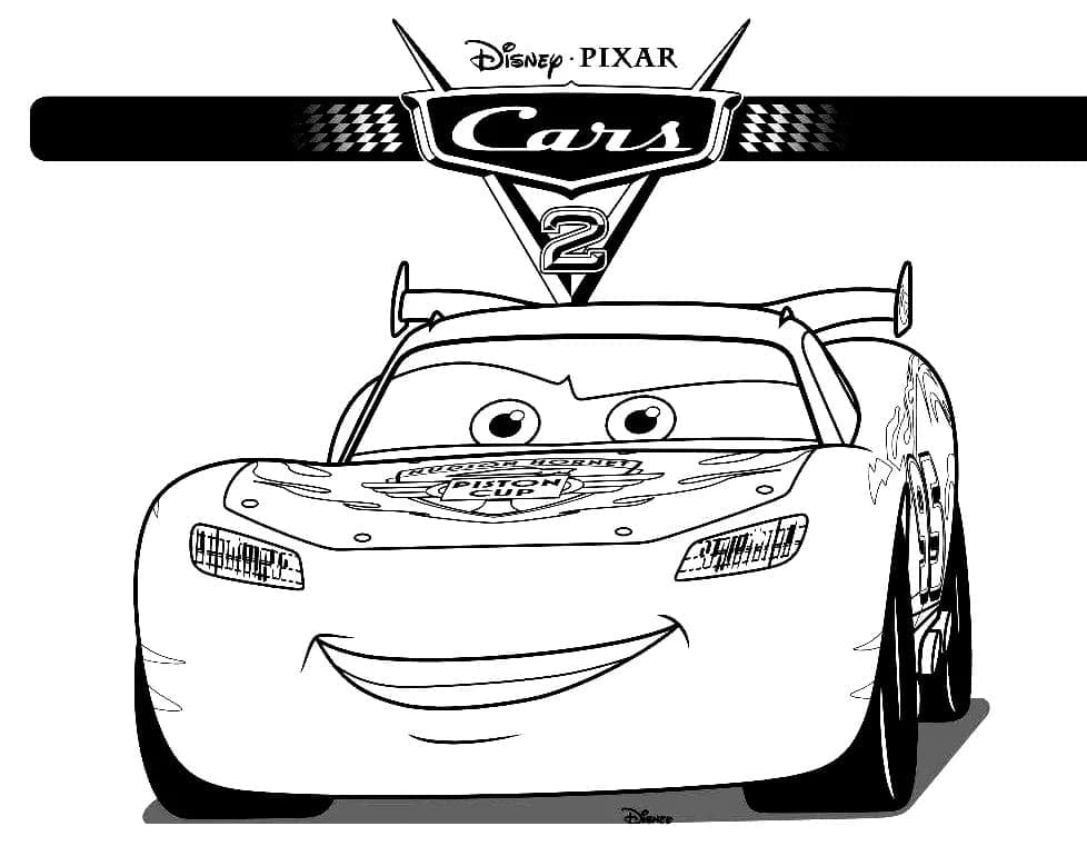 Desenhos de Relâmpago Mcqueen Imprimivel para Colorir