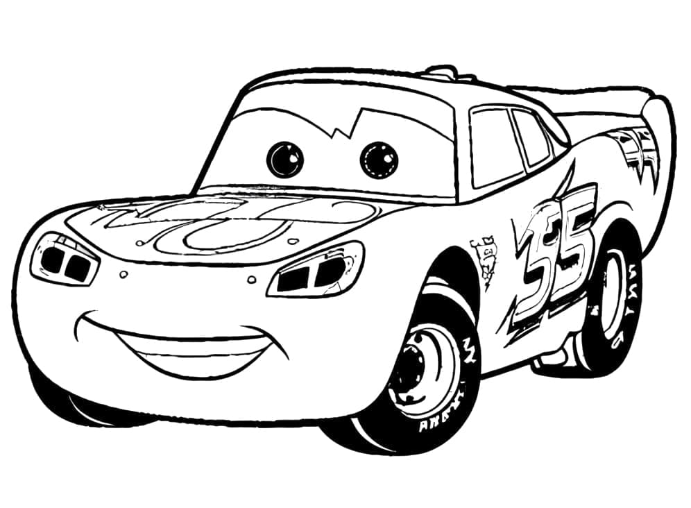 Desenhos de Relâmpago Mcqueen para Crianças de 6 Ano para Colorir