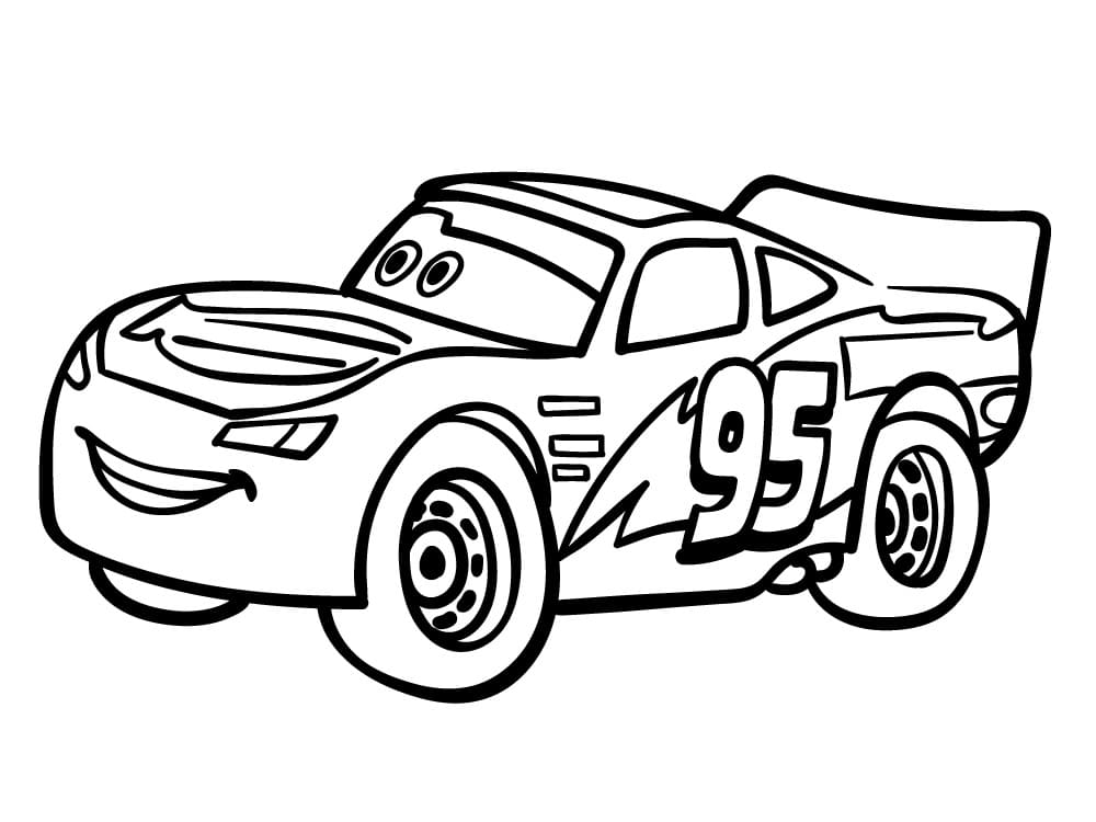 Desenho de Relâmpago Mcqueen do Carros 2 para Colorir Download