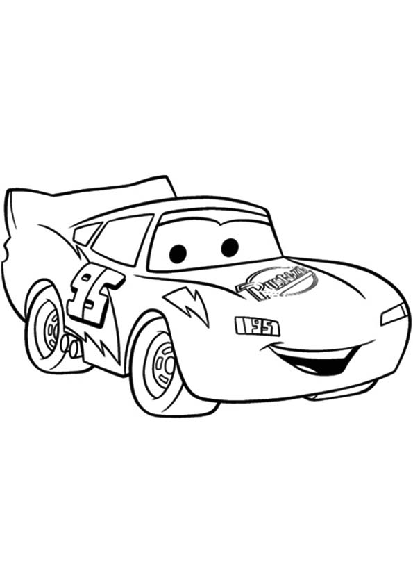 Desenho de Relâmpago Mcqueen Grátis para Colorir