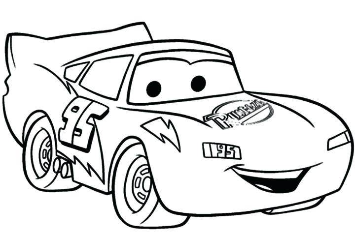 Desenho de Relâmpago Mcqueen Pdf para Colorir