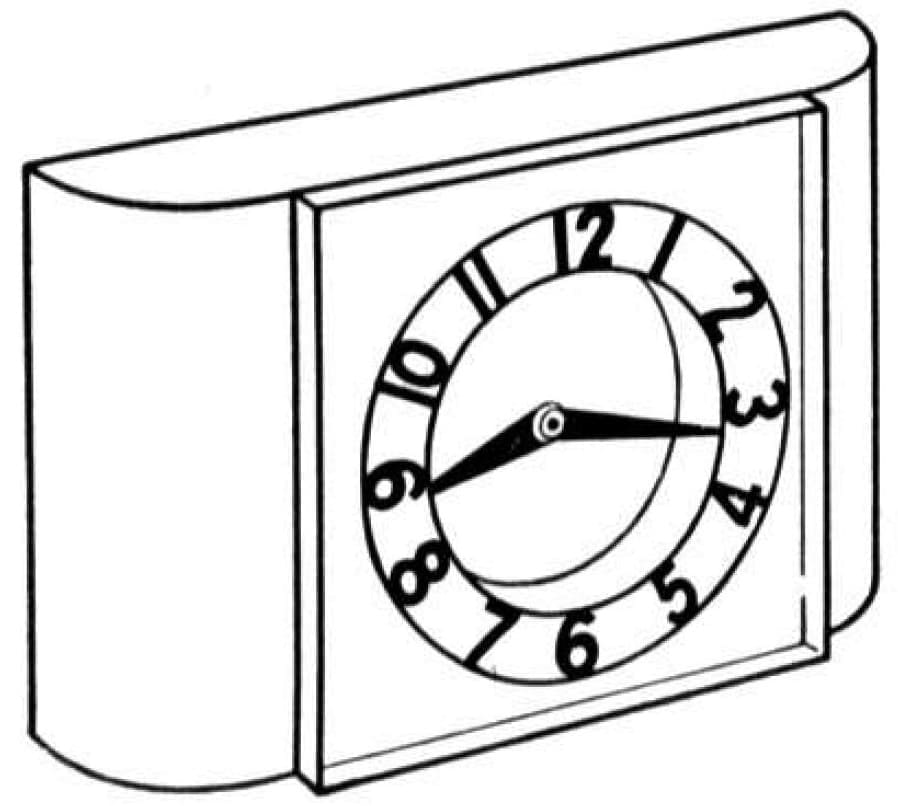 Desenho de Relógio Normal para Colorir