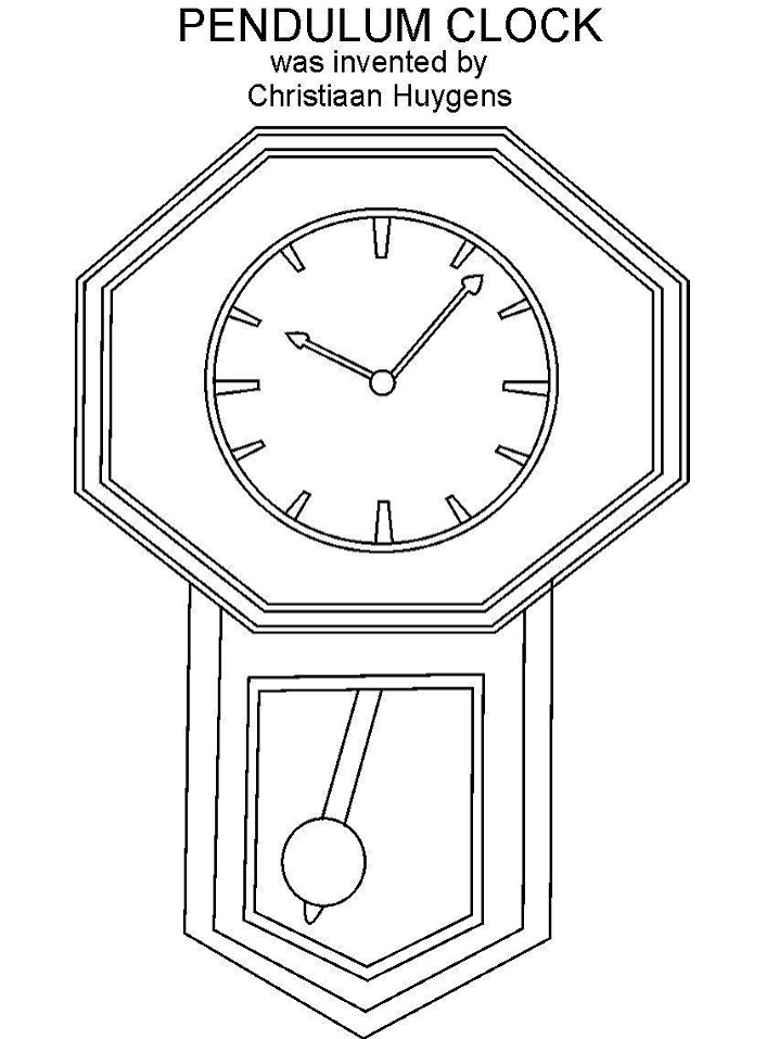 Download Pdf Desenho de Relógio de Parede Gratuito