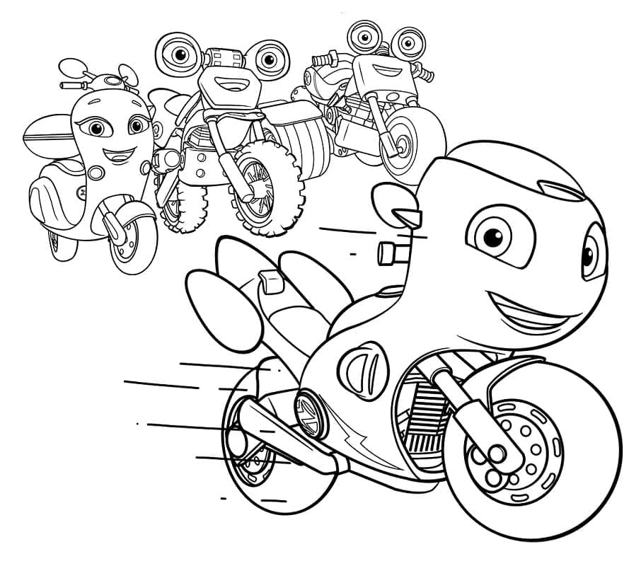 Desenho de Ricky Zoom Download para Colorir