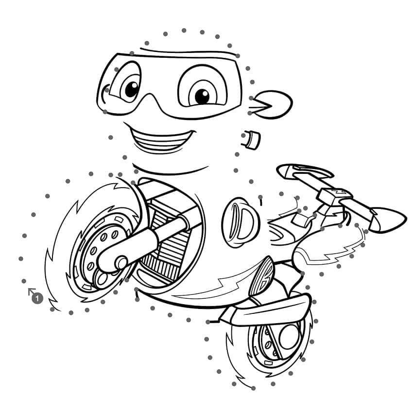 Desenho de Ricky Zoom Download Pdf para Colorir