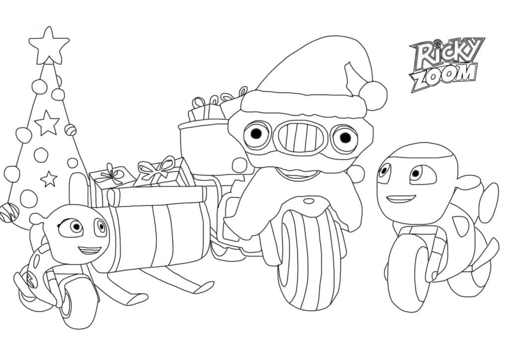 Desenho de Ricky Zoom Grátis para Imprimir e Colorir