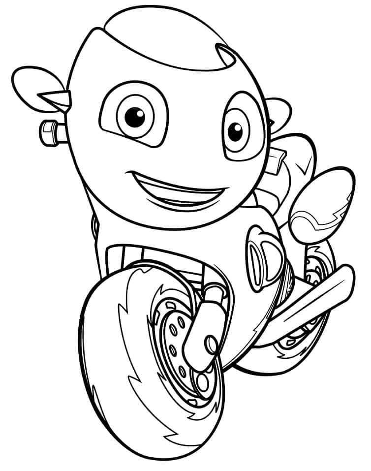 Desenho de Ricky Zoom para Imprimir Pdf Grátis