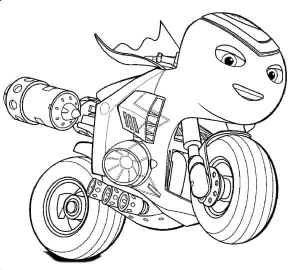 Desenho de Ricky Zoom para Pintar Imprimivel