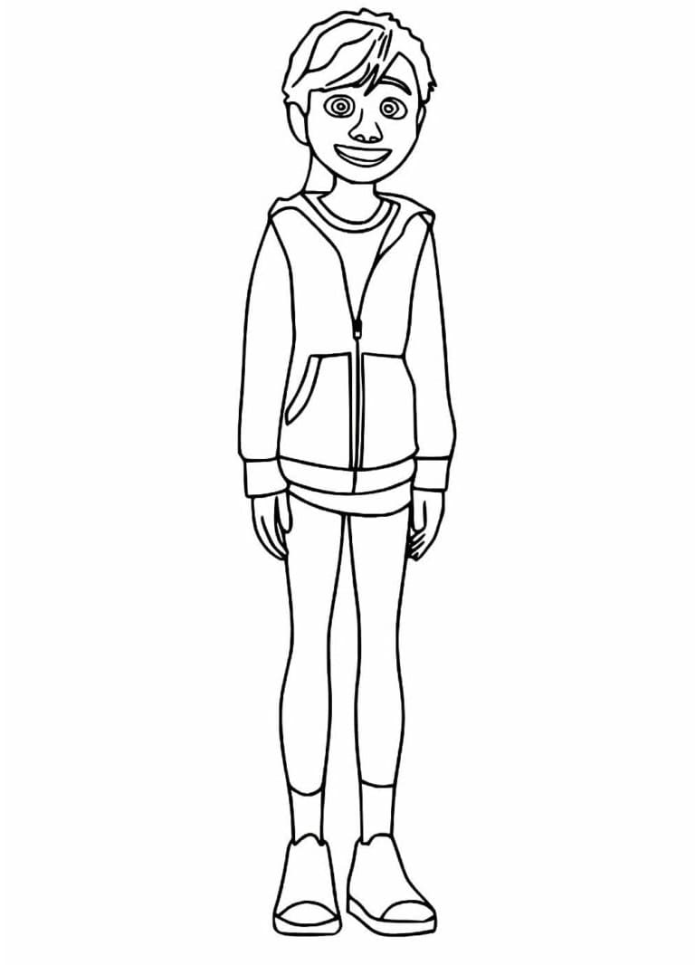 Desenho de Riley Andersen Divertidamente para Colorir