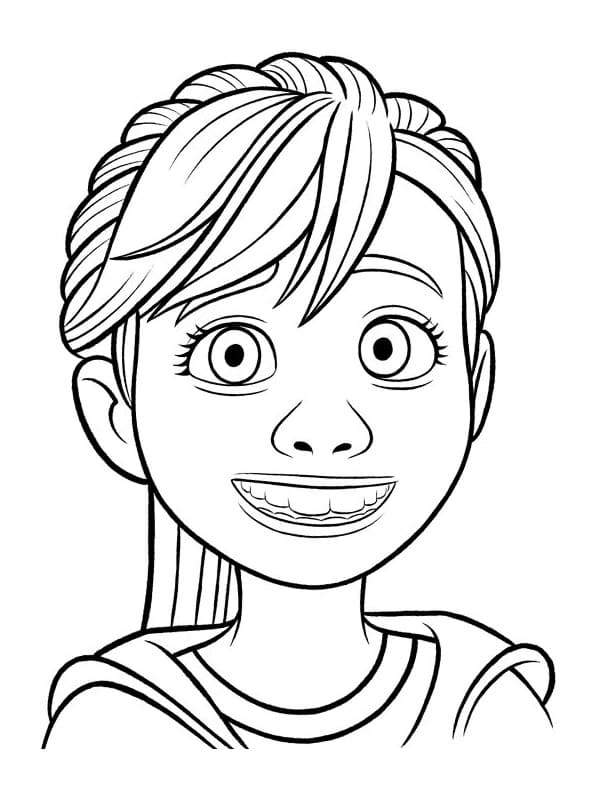 Desenho de Riley Feliz para Colorir