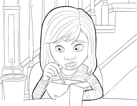Desenho de Riley Imprimível para Colorir