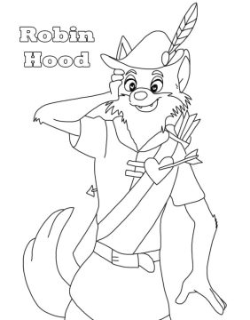 Desenho de Robin Hood para Imprimir Download
