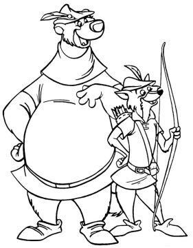 Desenho de Robin Hood para Imprimir Pdf grátis