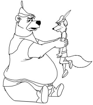 Desenho de Robin Hood para Pintar Download