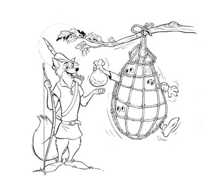 Desenho de Robin Hood para Pintar Pdf grátis