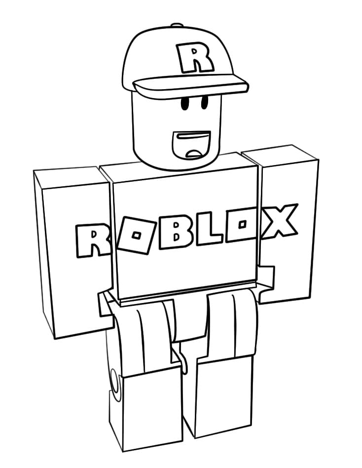 Desenho Convidado Roblox para Colorir