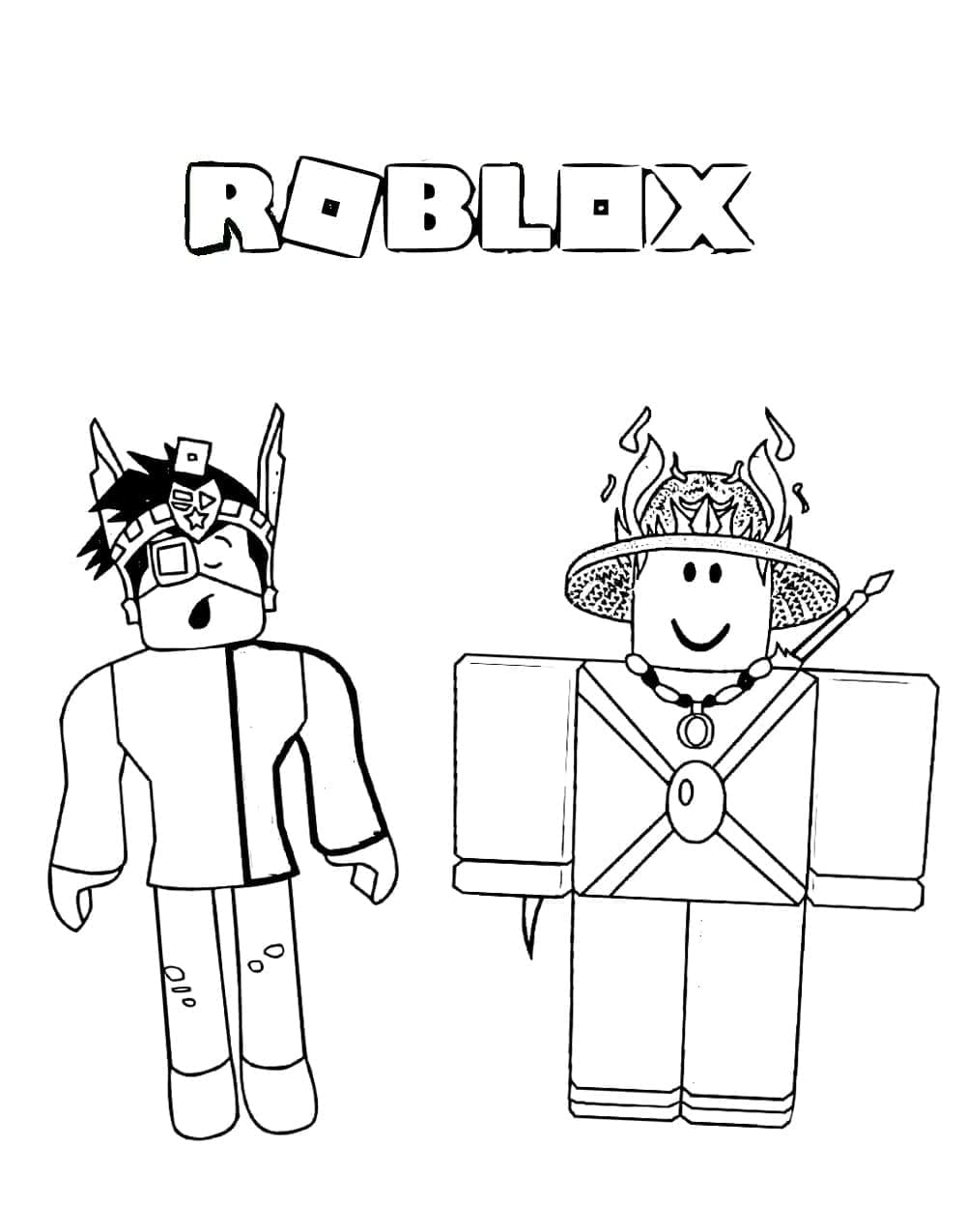 Desenho de Imprimivel Roblox para Colorir