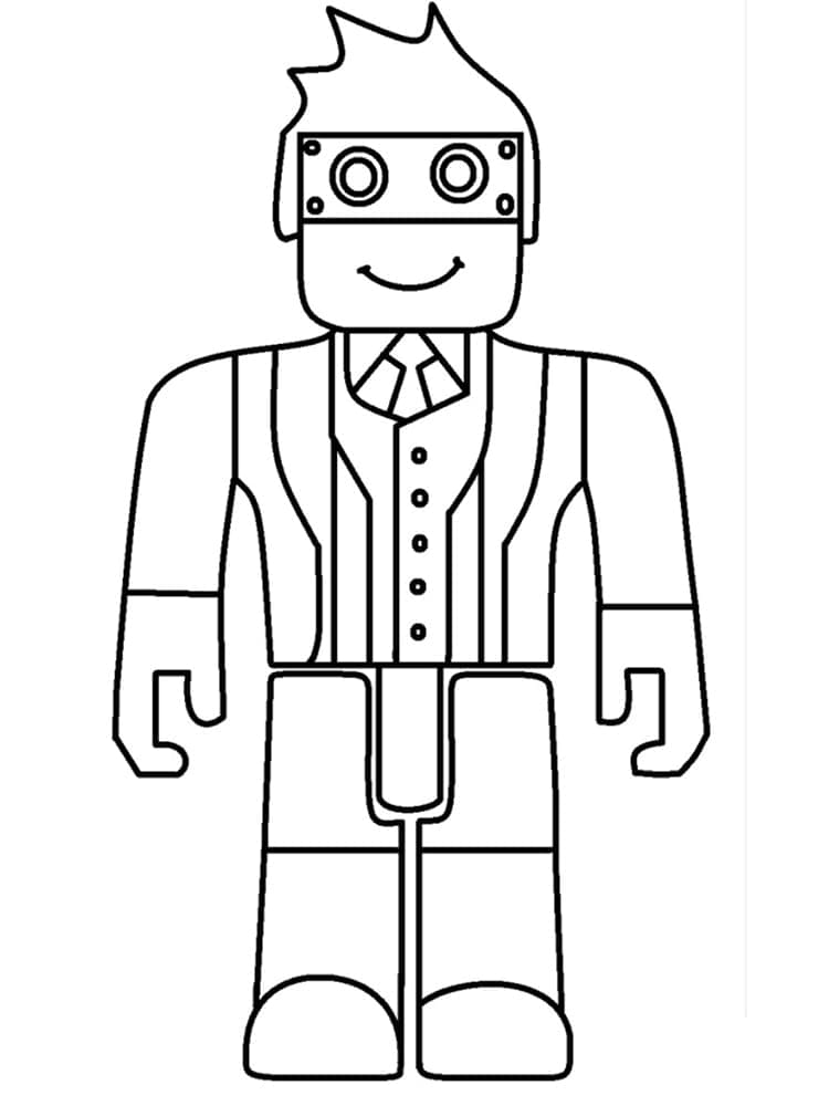 Desenho de Jogo Roblox Grátis para Crianças para Colorir