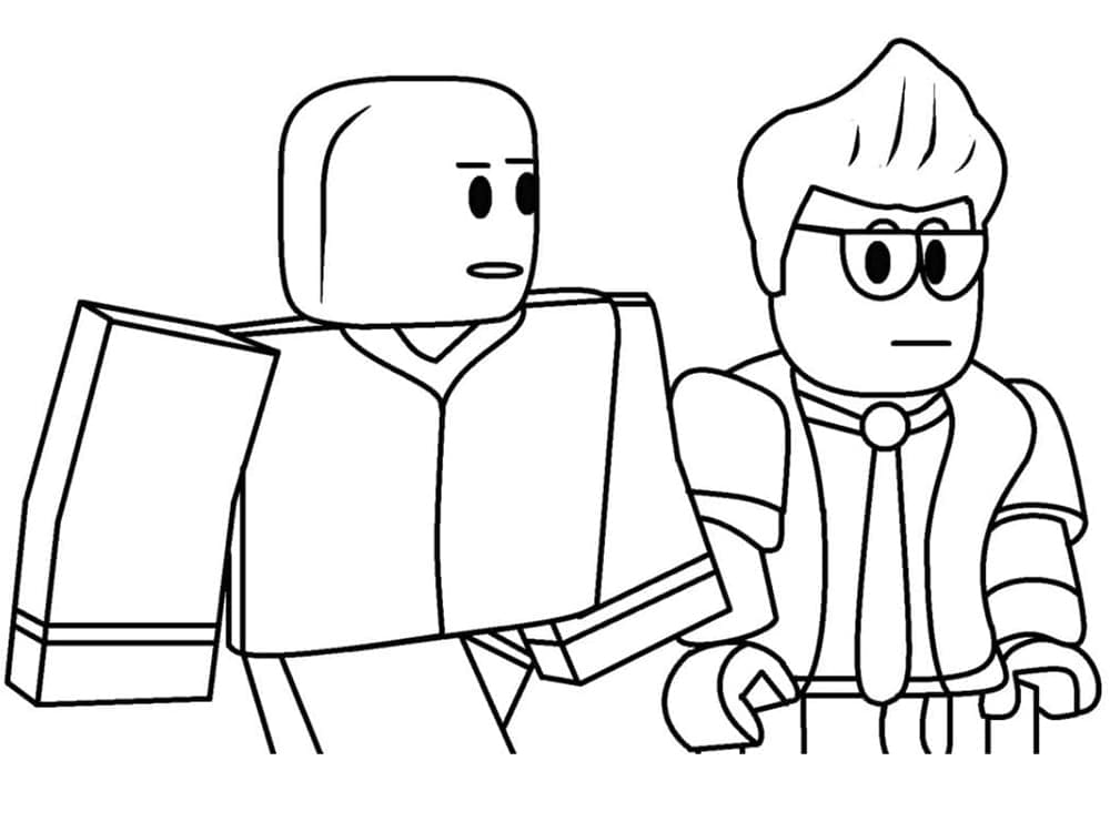 Desenho de Jogo Roblox Imprimivel para Colorir