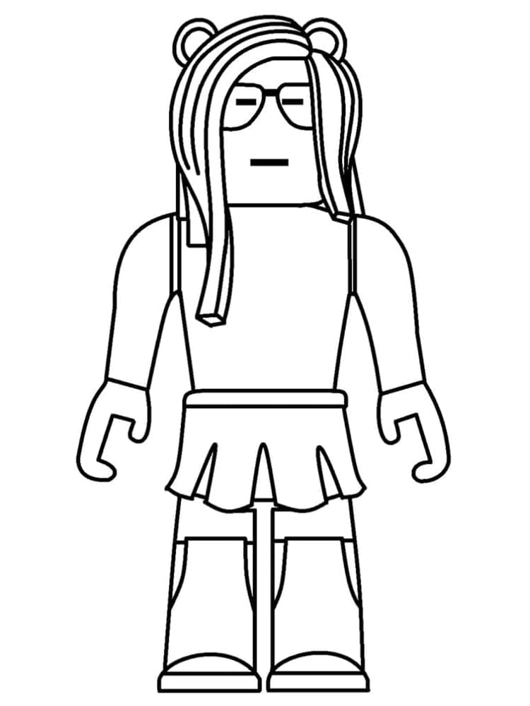 Desenho de Roblox Imprimivel para Crianças para Colorir