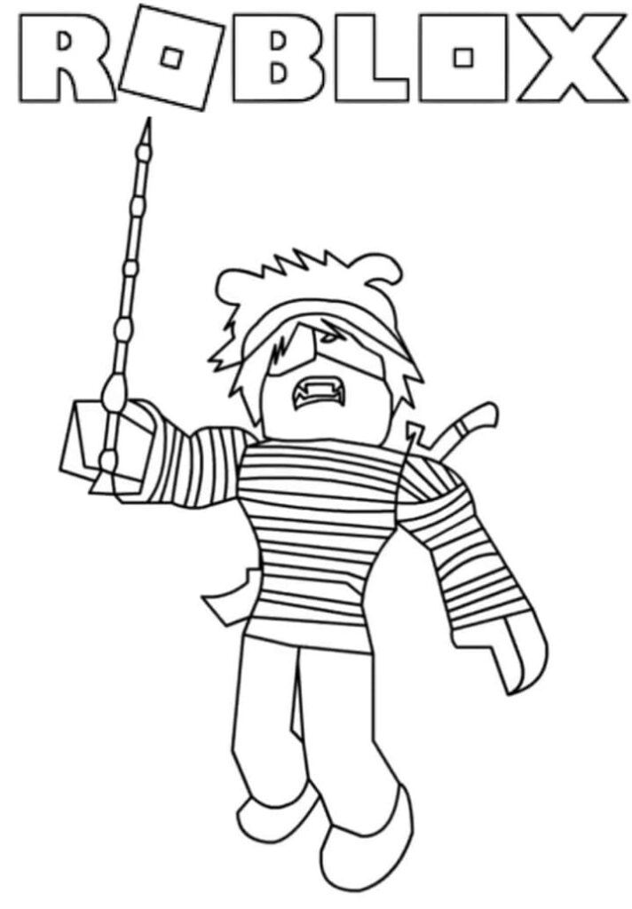 Desenho Grátis do Roblox para Colorir