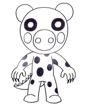 Desenho Piggy Roblox para Colorir