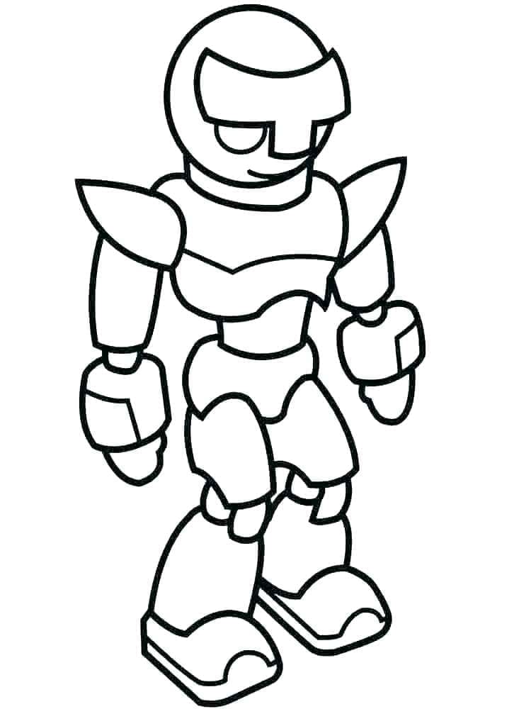 Desenho de Robô Grátis para Colorir
