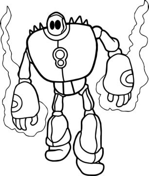 Desenho de Um robô incrível para Colorir
