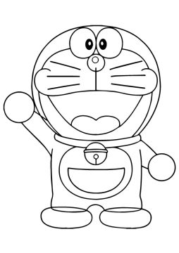 Desenho robô Doraemon para Imprimir e Colorir em Pdf