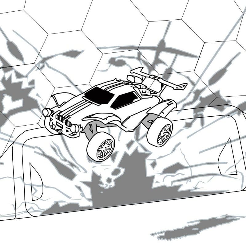 Desenho de Dominus Rocket League para Colorir
