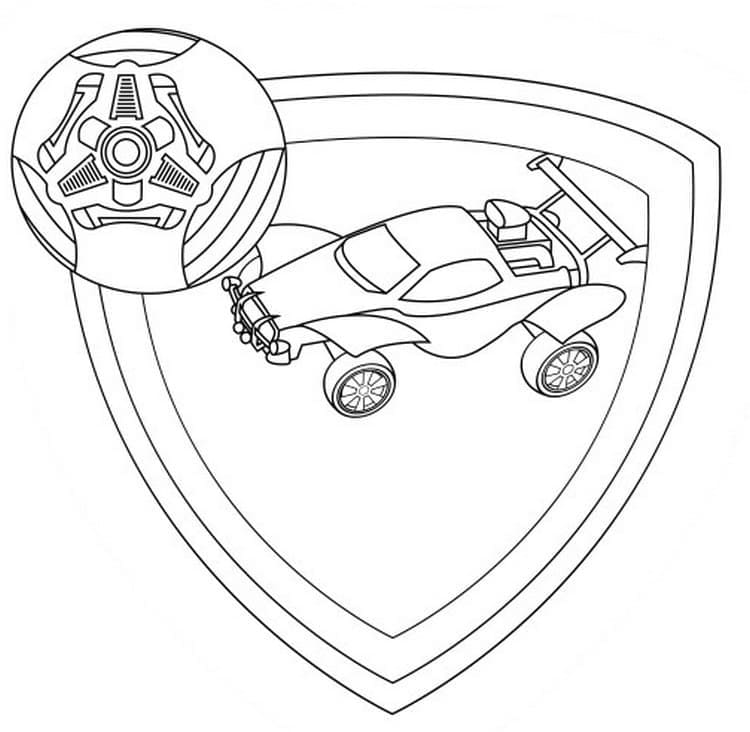 Desenho de Rocket League 4 para Colorir