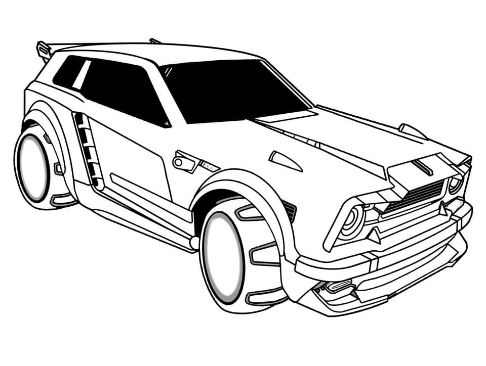 Desenho de Rocket League Fennec para Colorir