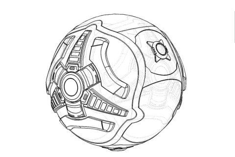 Desenho de Rocket League grátis para Colorir