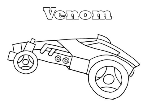 Desenho de Rocket League Venom para Colorir
