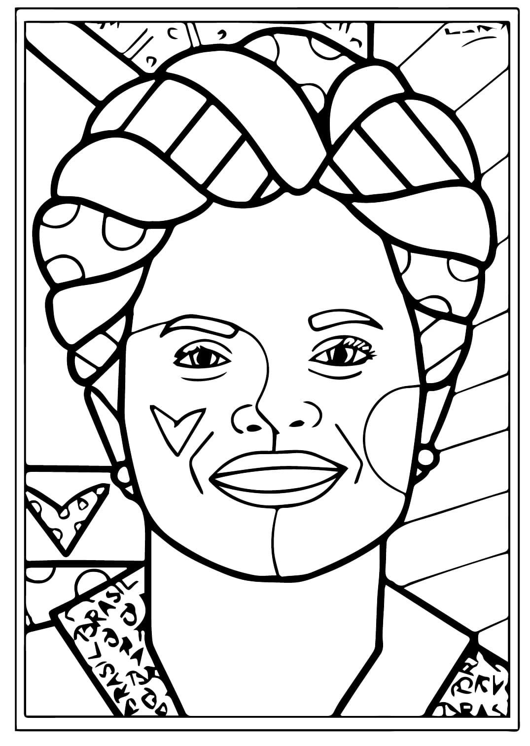 Desenhos de Imagem de Romero Britto para Colorir