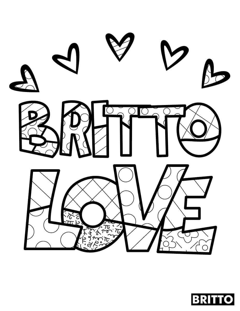 Desenhos de Romero Britto 2 para Colorir