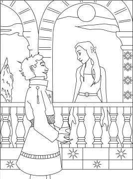 Desenho de Romeu e Julieta para Imprimir Pdf grátis
