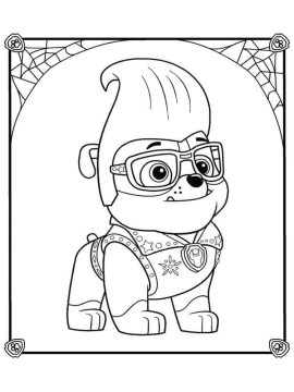 Desenho de Rubble Patrulha Canina para crianças para Colorir