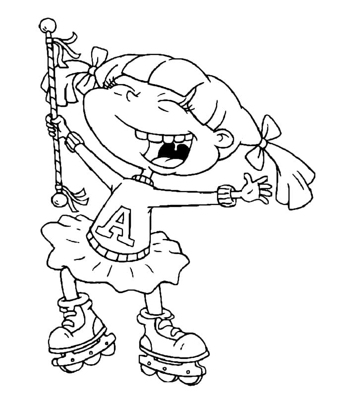 Desenho Angélica Rugrats para Colorir