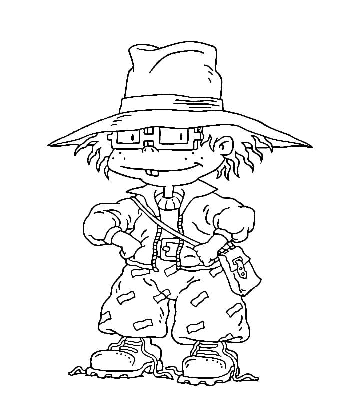 Desenho Chuckie Rugrats para Colorir
