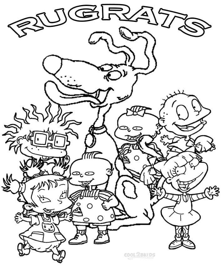 Desenho de Rugrats para Colorir e Baixar Pdf