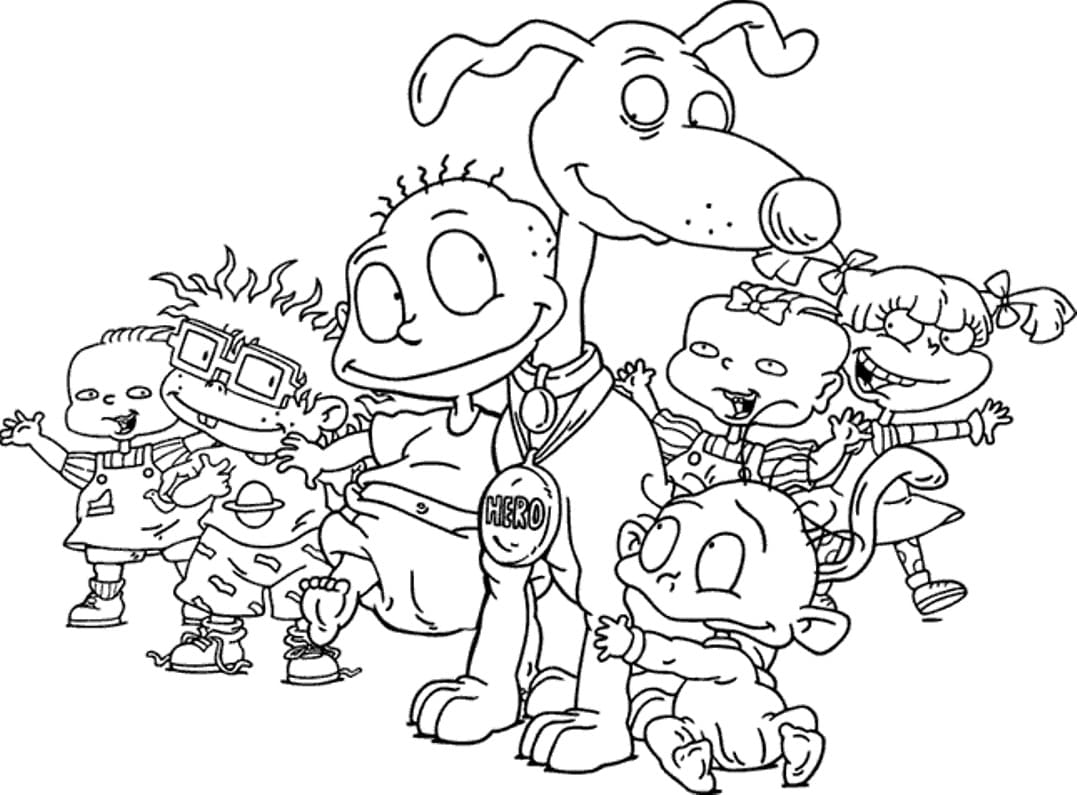 Desenho de Rugrats para Imprimir Grátis