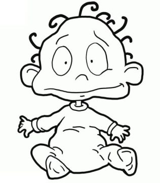 Desenho Dil Pickles Rugrats para Colorir