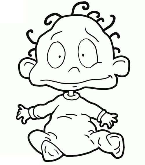 Desenho Dil Pickles Rugrats para Colorir