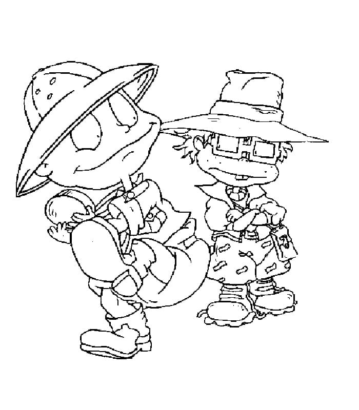 Desenho Tommy e Chuckie para Colorir