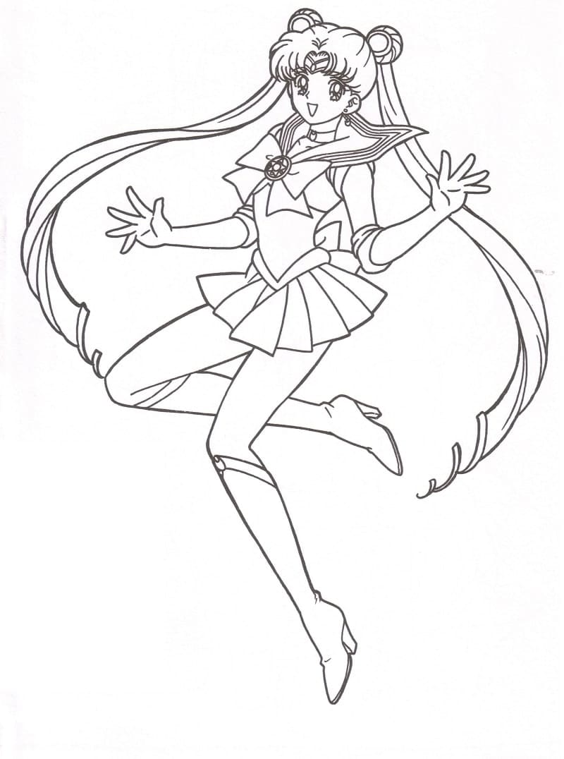 Desenho de Imprimivel Sailor Moon para Colorir