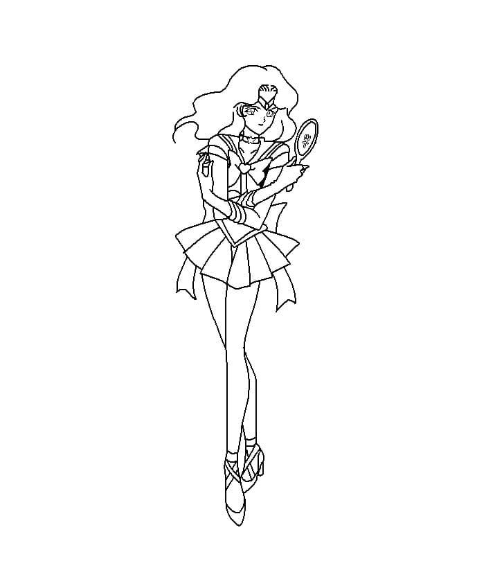 Desenho de Sailor Neptune para Colorir Pdf