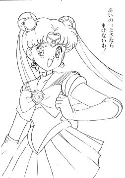 Desenho de Usagi Tsukino para Colorir Pdf