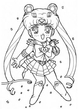 Desenho de Usagi Tsukino para Imprimir Imprimível