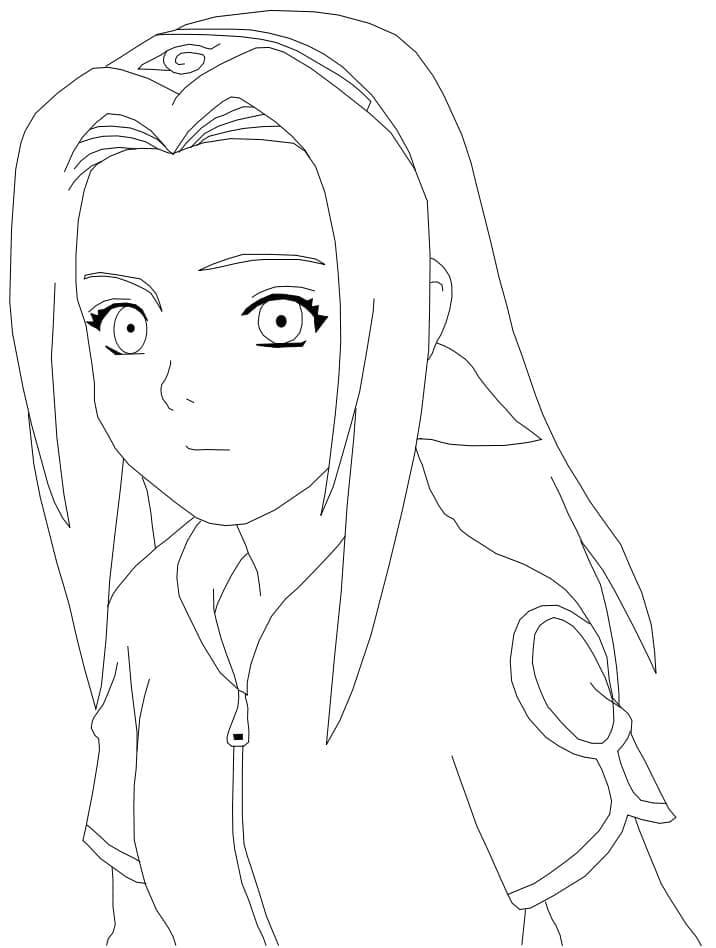 Desenho de Imagem de Sakura Haruno para Colorir
